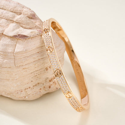 [Rosla]LOVE BRACELET 4.8MM DIAMOND-PAVED