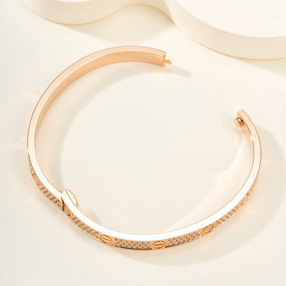[Rosla]LOVE BRACELET 4.8MM DIAMOND-PAVED