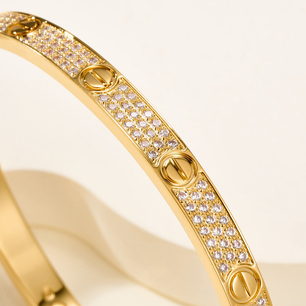 [Rosla]LOVE BRACELET 4.8MM DIAMOND-PAVED