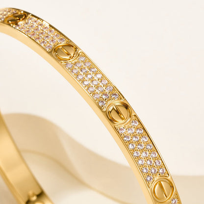 [Rosla]LOVE BRACELET 4.8MM DIAMOND-PAVED