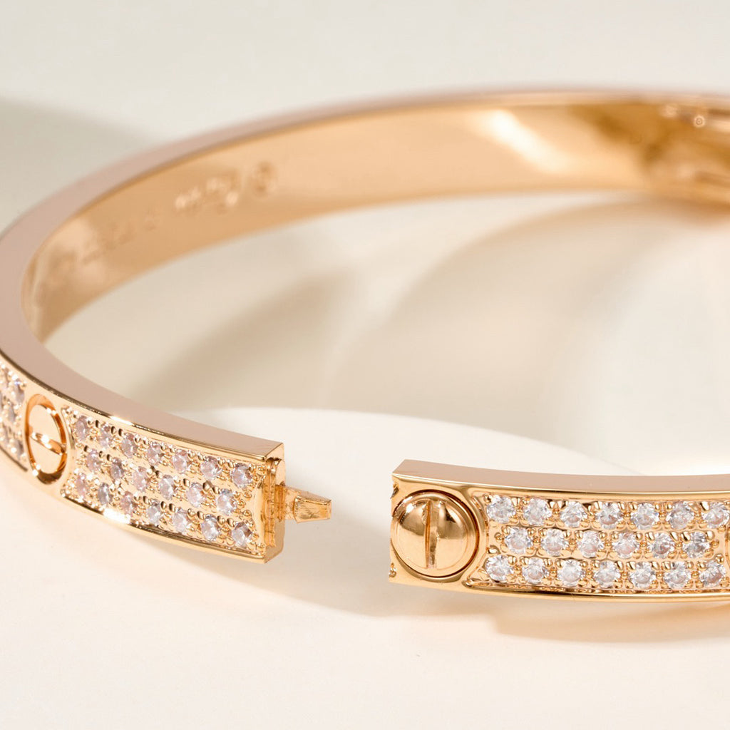 [Rosla]LOVE BRACELET 4.8MM DIAMOND-PAVED