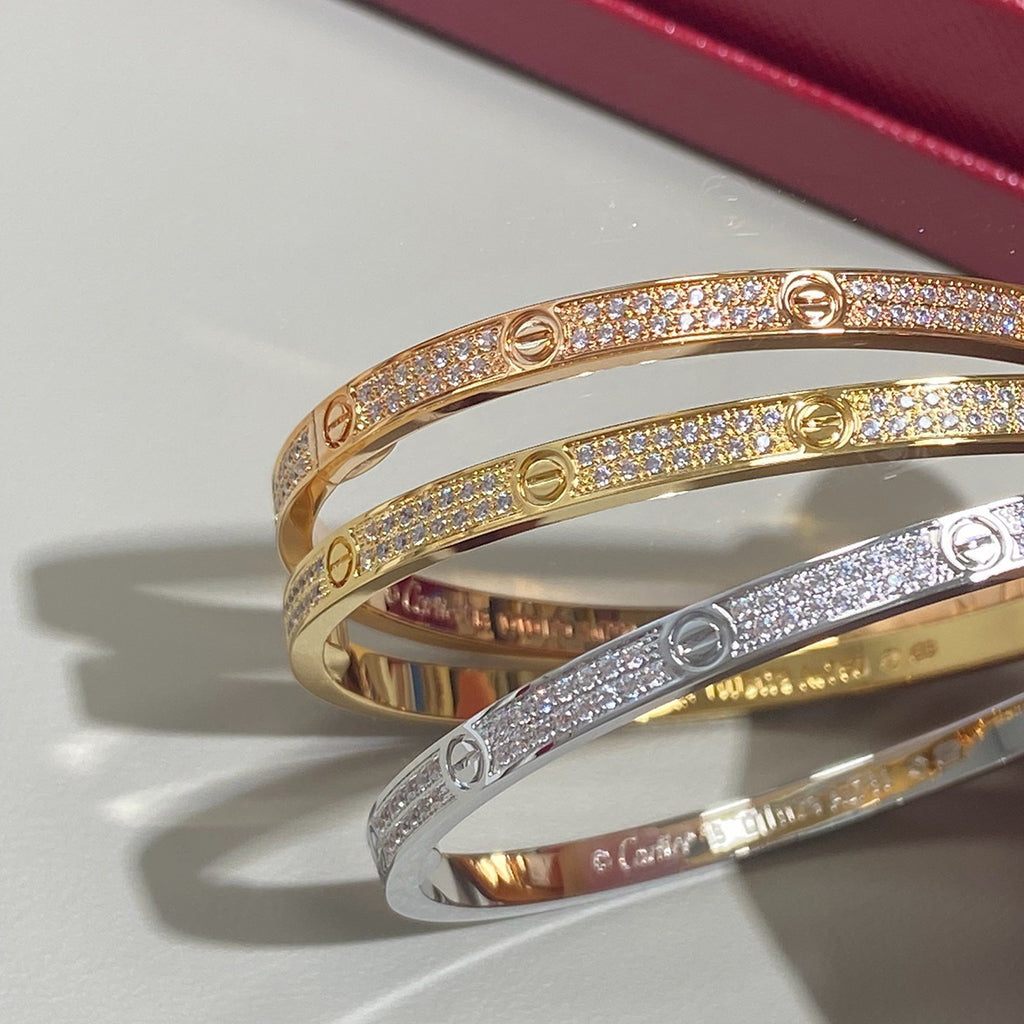 [Rosla]LOVE BRACELET 3.65MM DIAMOND-PAVED