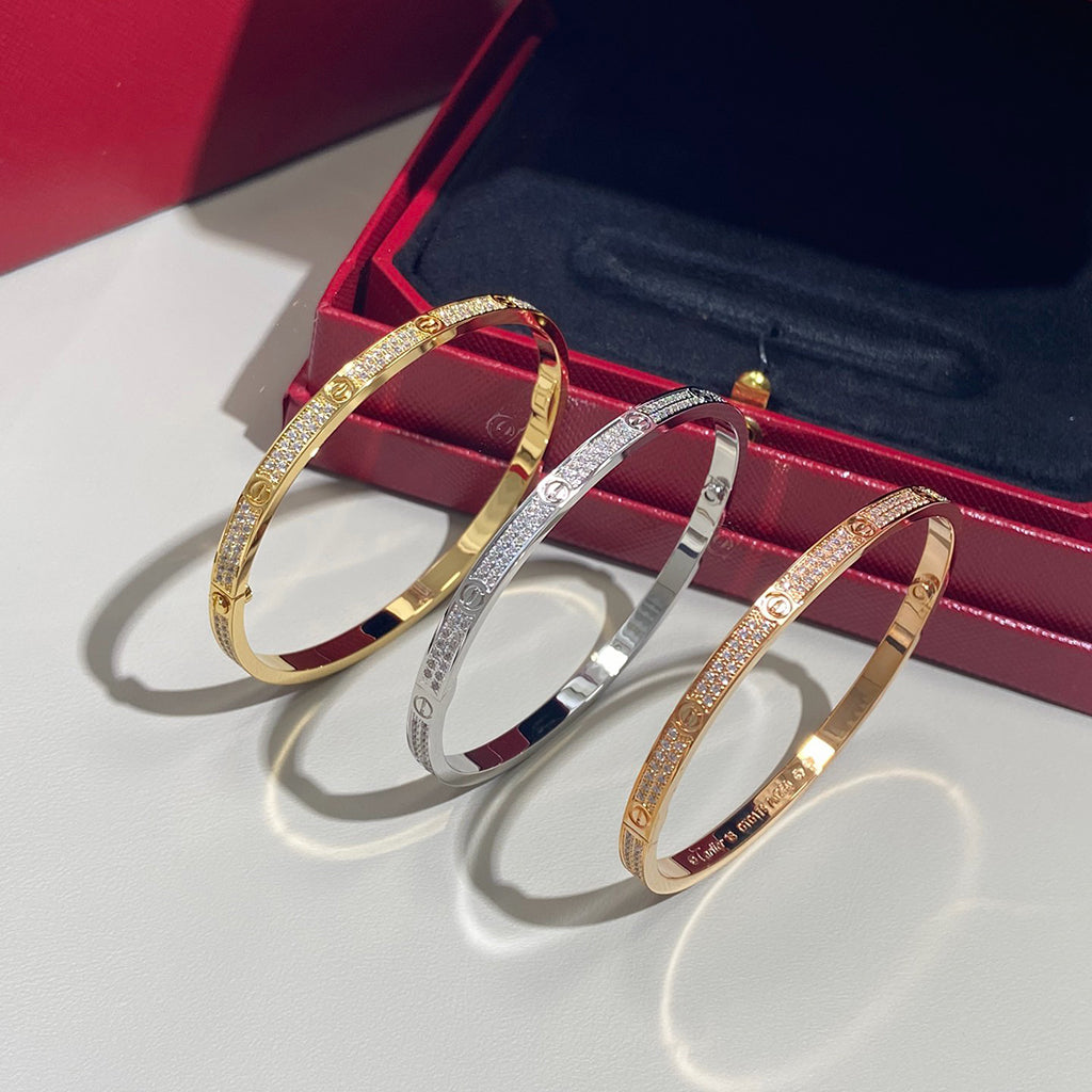 [Rosla]LOVE BRACELET 3.65MM DIAMOND-PAVED