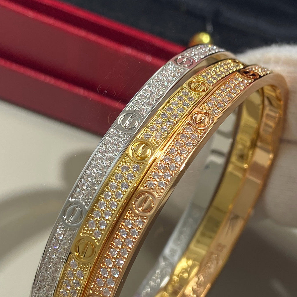 [Rosla]LOVE BRACELET 3.65MM DIAMOND-PAVED