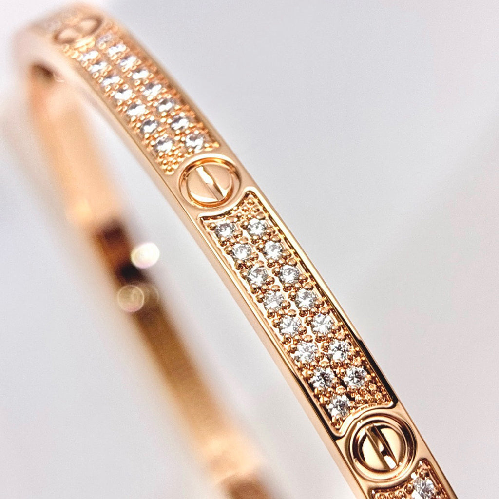 [Rosla]LOVE BRACELET 3.65MM DIAMOND-PAVED
