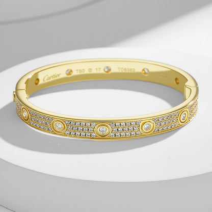 [Rosla]LOVE BRACELET 6.1MM DIAMOND-PAVED 10 BIG DIAMONDS