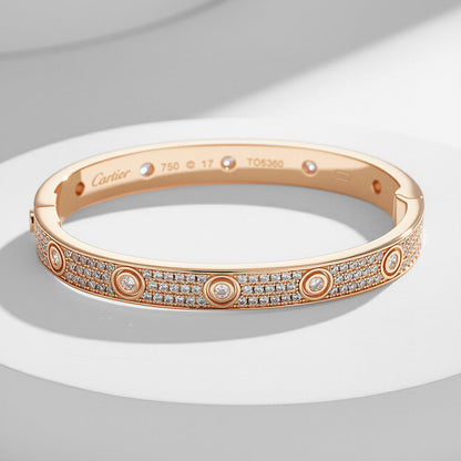 [Rosla]LOVE BRACELET 6.1MM DIAMOND-PAVED 10 BIG DIAMONDS