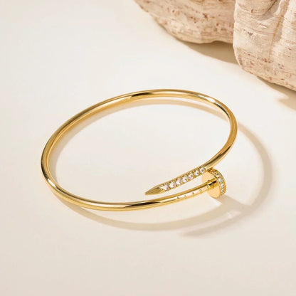 [Rosla] JUSTE Diamond & LOVE Diamond Bracelet Stack Set