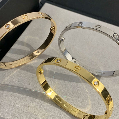 [Rosla]LOVE BRACELET 6.1MM 4 DIAMONDS