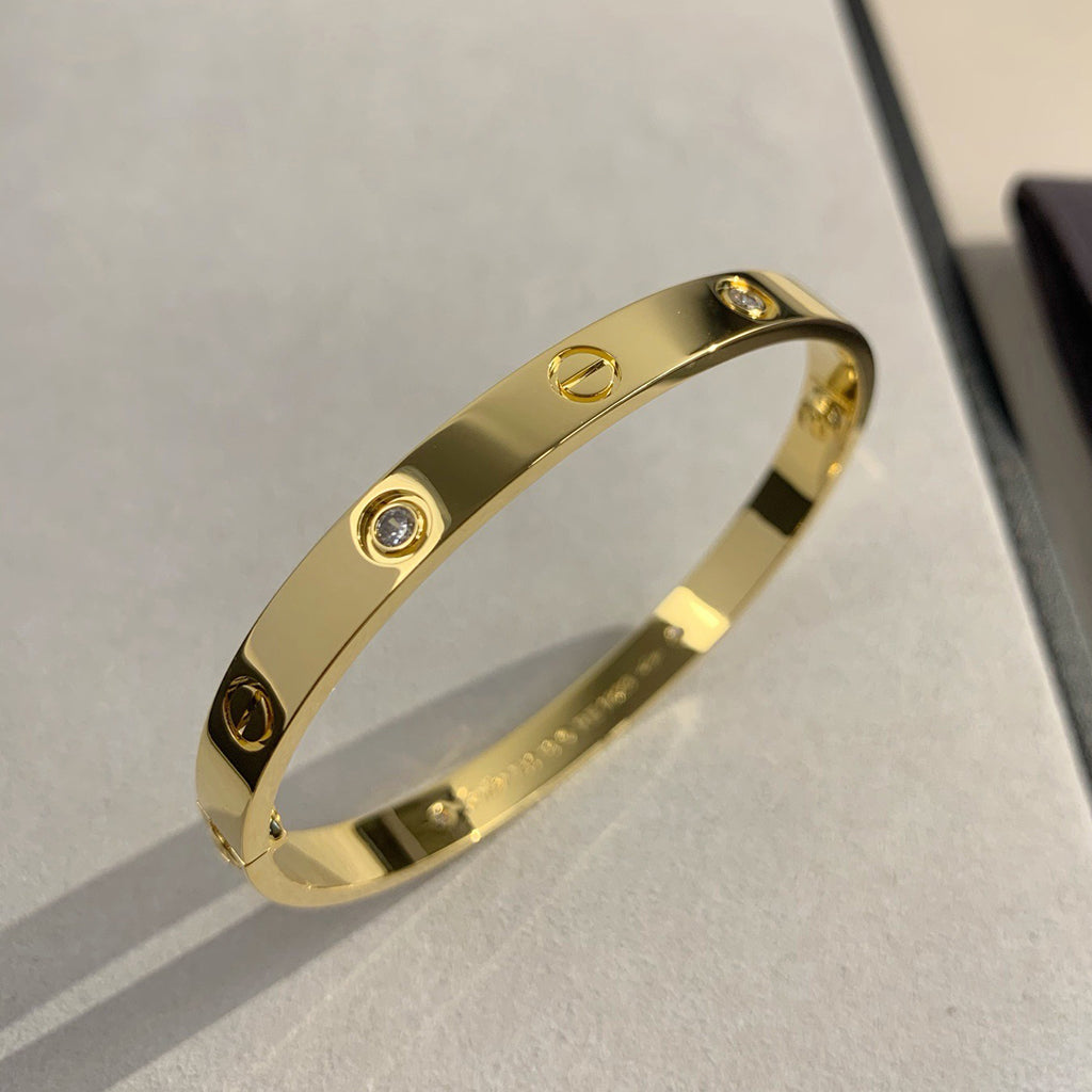 [Rosla]LOVE BRACELET 6.1MM 4 DIAMONDS