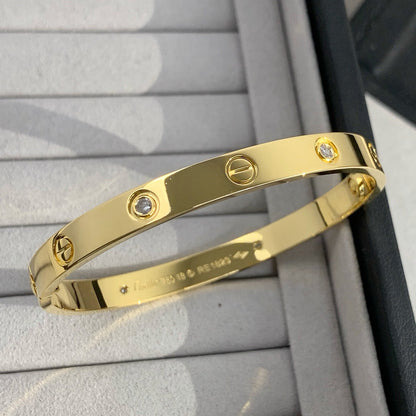[Rosla]LOVE BRACELET 6.1MM 4 DIAMONDS