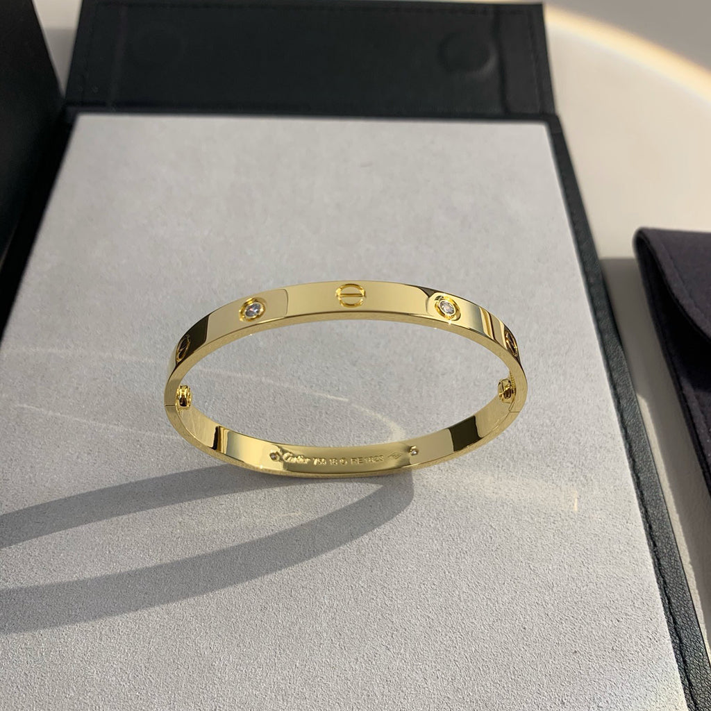 [Rosla]LOVE BRACELET 6.1MM 4 DIAMONDS