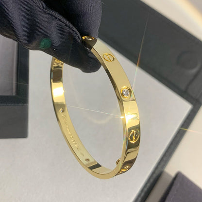 [Rosla]LOVE BRACELET 6.1MM 4 DIAMONDS