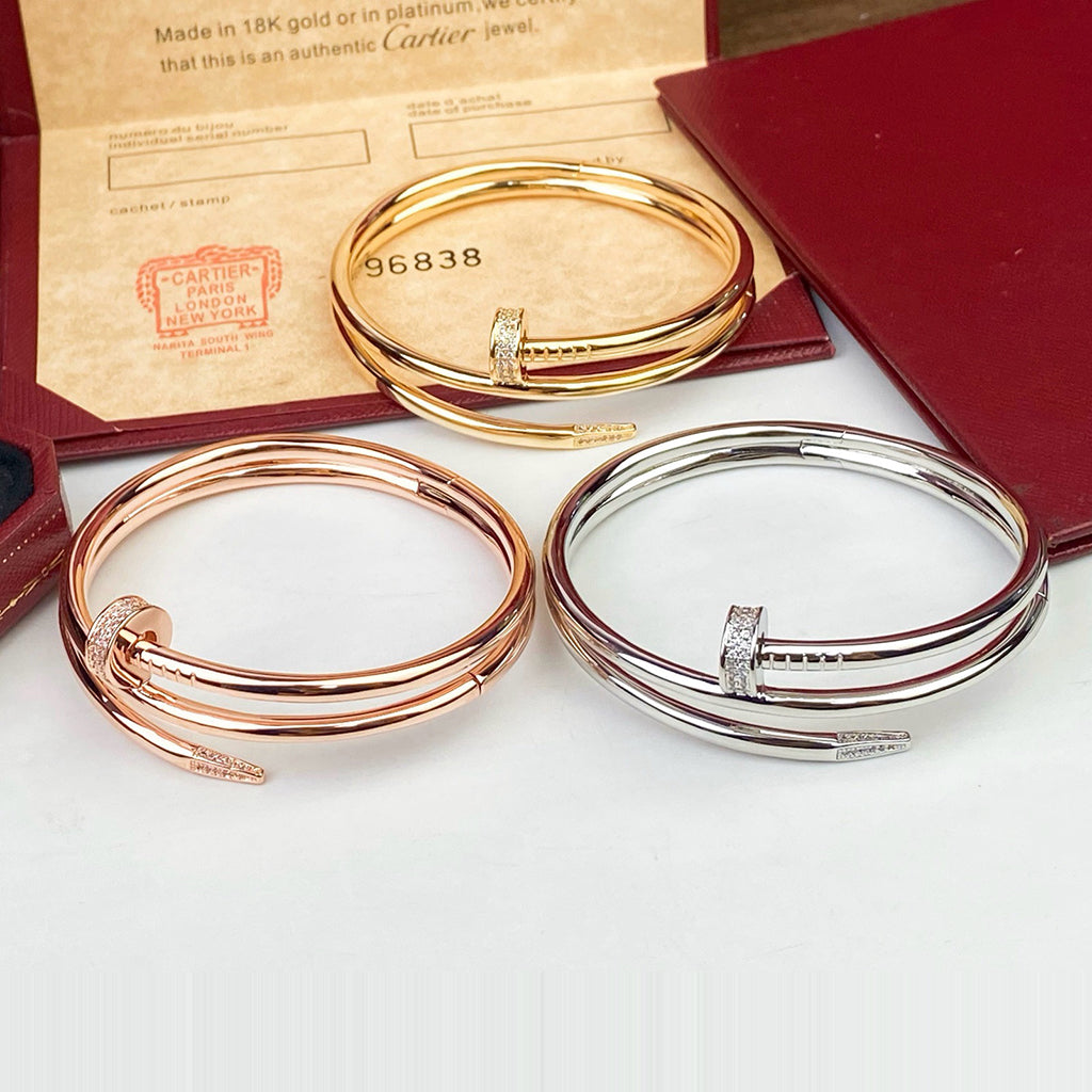[Rosla]JUSTE BRACELET 3.5MM DOUBLE ROW DIAMOND