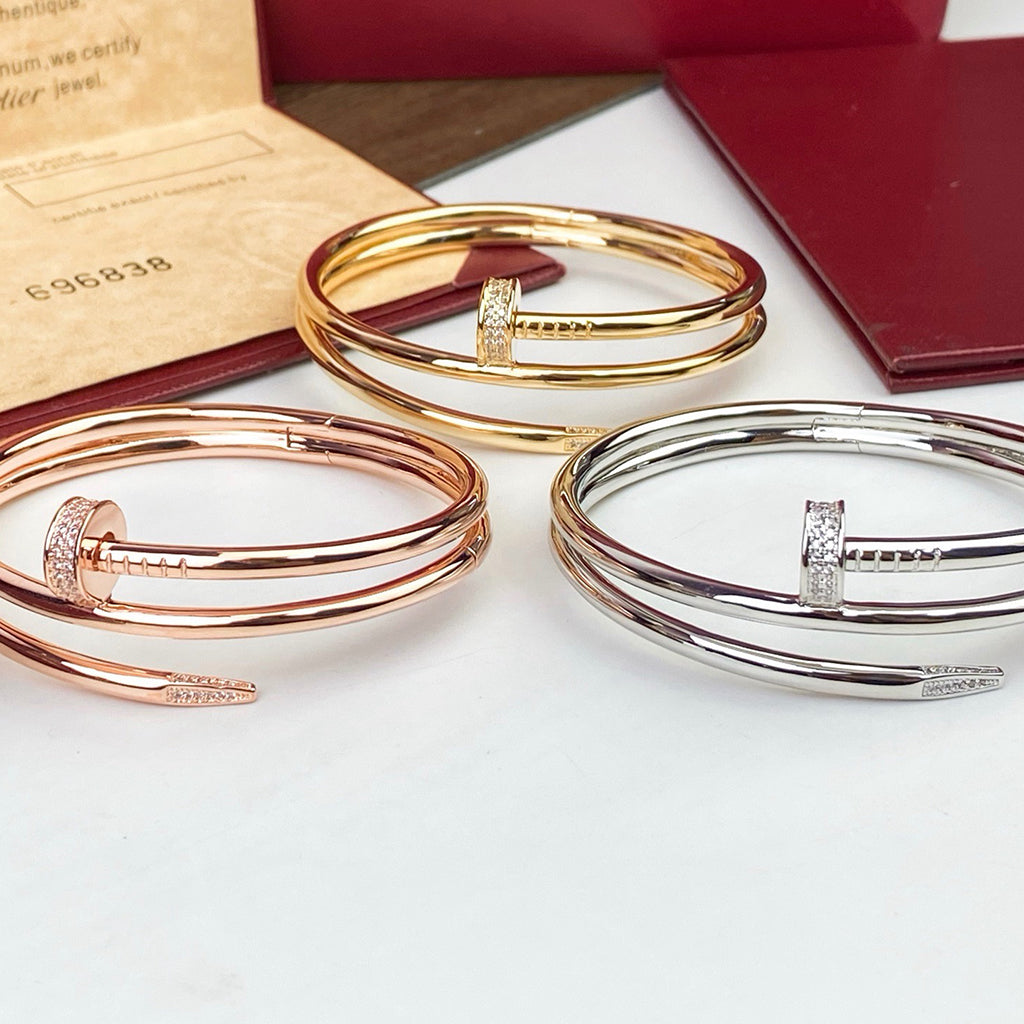 [Rosla]JUSTE BRACELET 3.5MM DOUBLE ROW DIAMOND