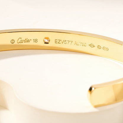 [Rosla]LOVE BRACELET 6.1MM 1 DIAMOND OPEN CUFF
