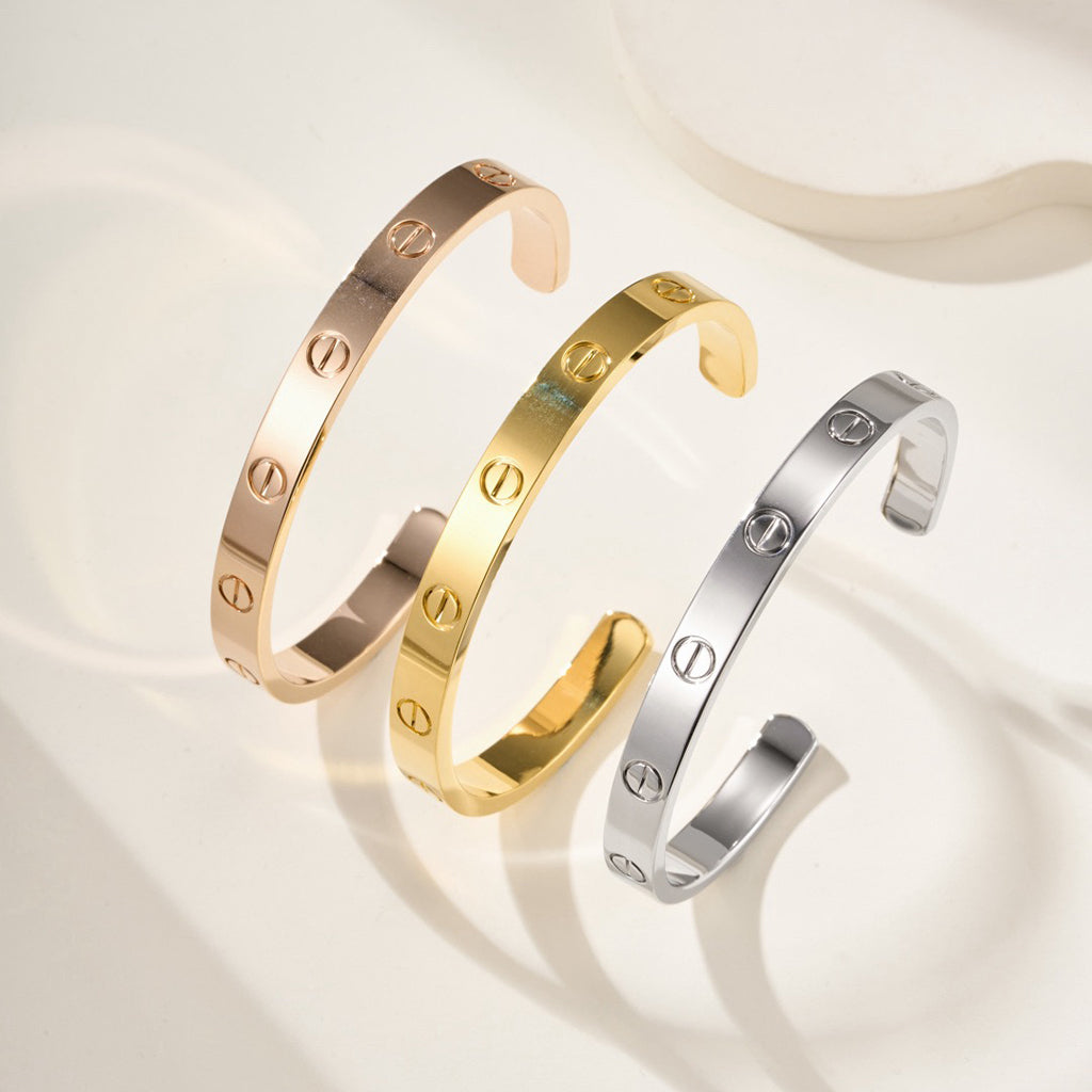 [Rosla]LOVE BRACELET 6.1MM OPEN CUFF