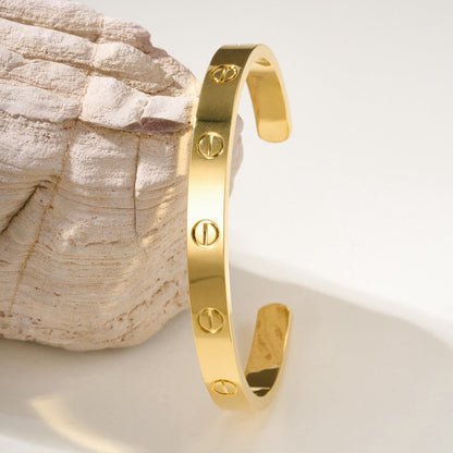 [Rosla]LOVE BRACELET 6.1MM OPEN CUFF