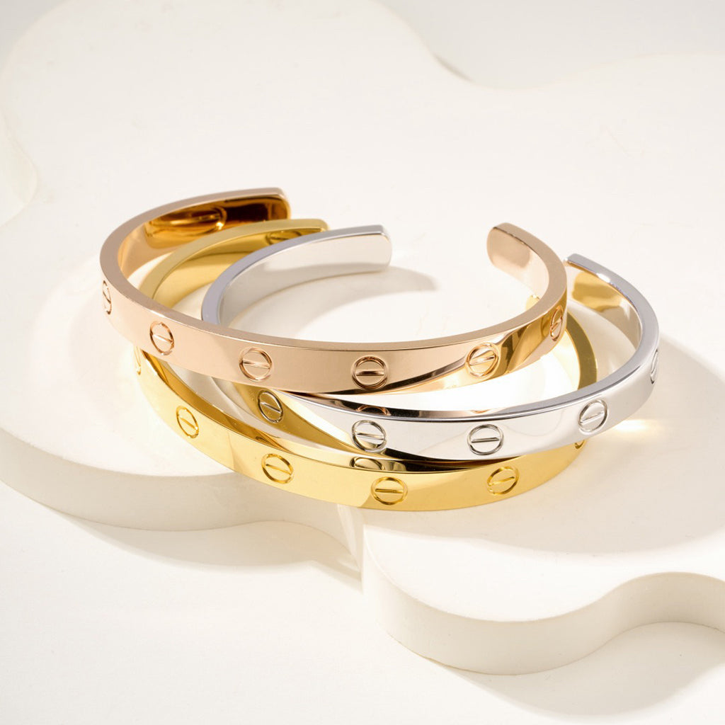 [Rosla]LOVE BRACELET 6.1MM OPEN CUFF