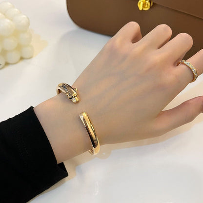 [Rosla]PANTHERE OPEN BRACELET