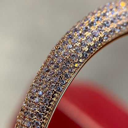 [Rosla]PANTHERE HALF DIAMOND OPEN BRACELET