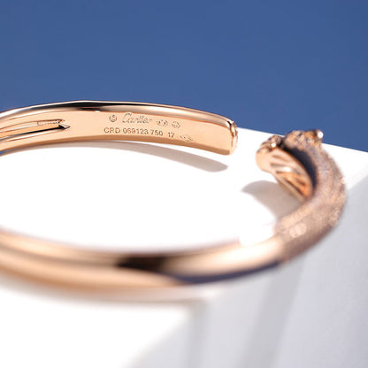 [Rosla]PANTHERE FULL DIAMOND OPEN BRACELET