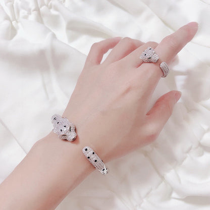 [Rosla]PANTHERE BIG BRACELET DIAMONDS