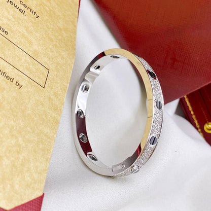 [Rosla]LOVE BRACELET 6.1MM DIAMOND-PAVED CERAMIC