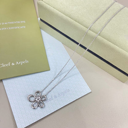 [Rosla]FLOWERLACE NECKLACE 5 DIAMONDS