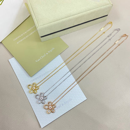 [Rosla]FLOWERLACE NECKLACE 5 DIAMONDS