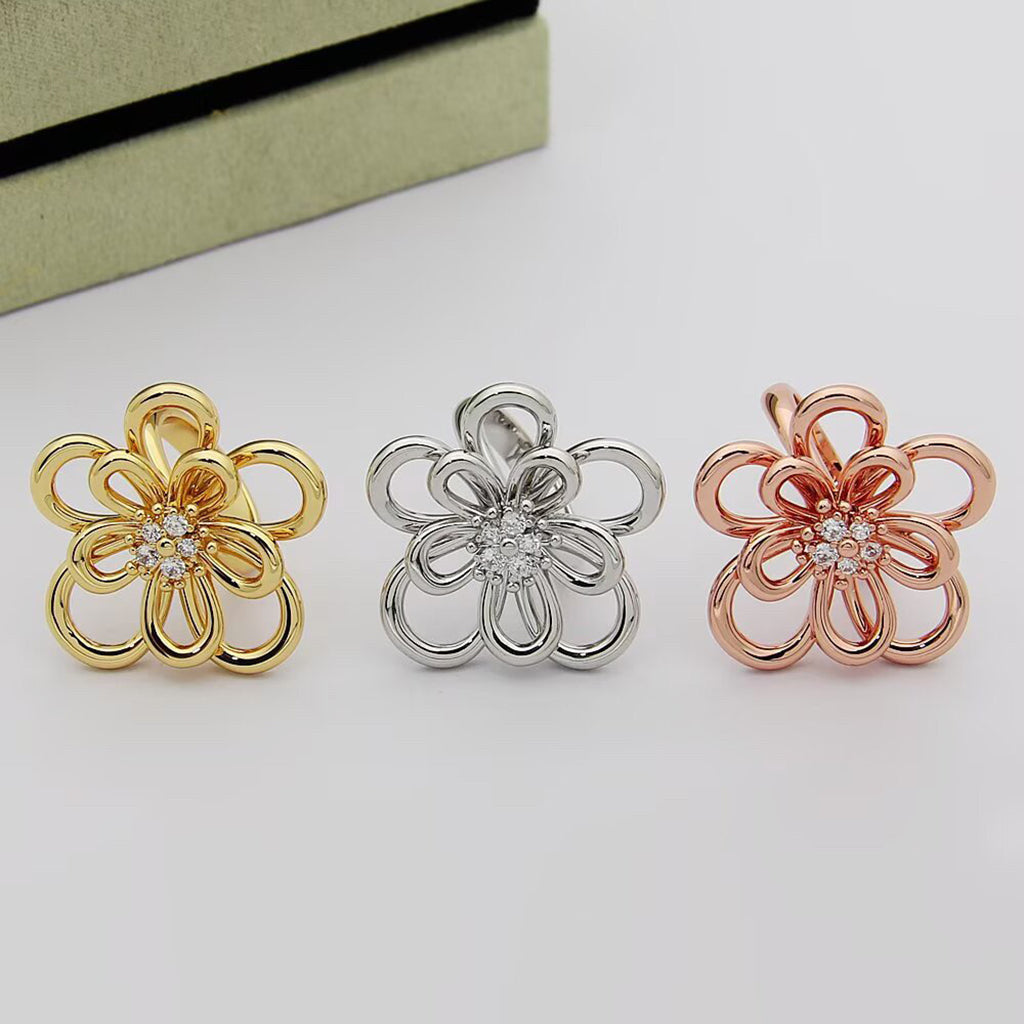 [Rosla] FLOWERLACE RING 5 DIAMONDS
