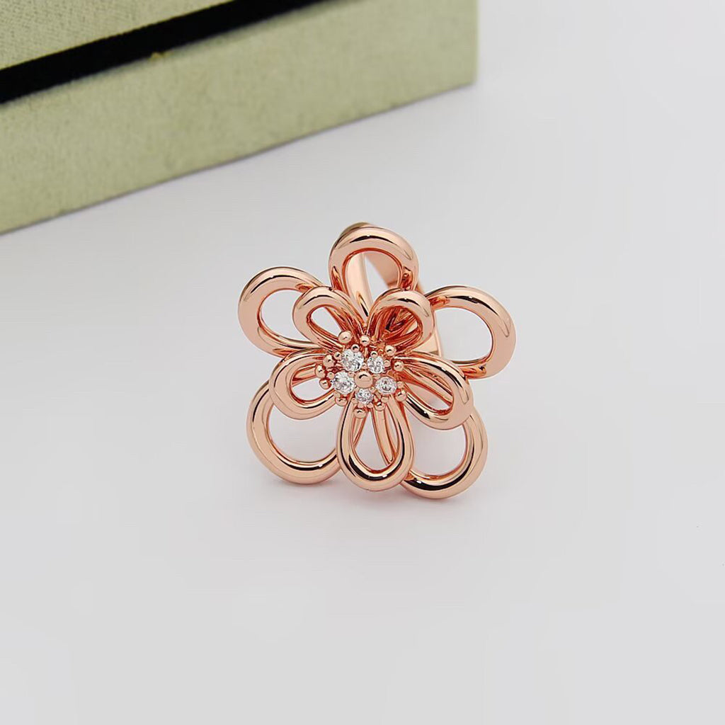 [Rosla] FLOWERLACE RING 5 DIAMONDS