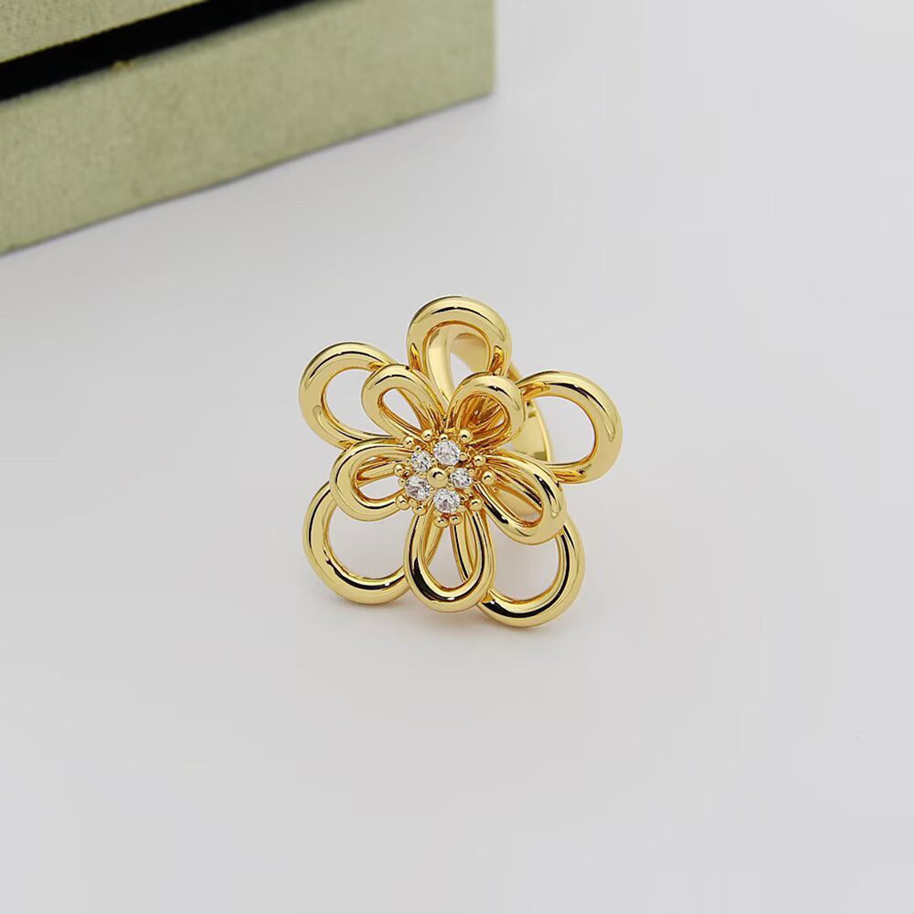 [Rosla] FLOWERLACE RING 5 DIAMONDS