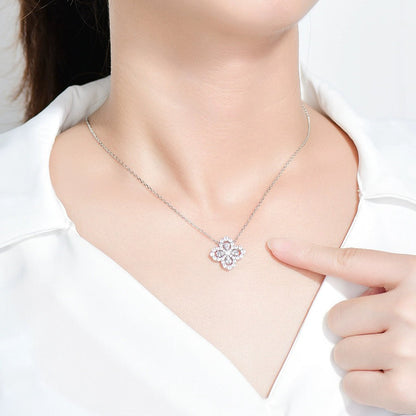 [Rosla]LOOP NECKLACE FULL MOTIF DIAMOND 16MM MULTIPLE COLORS