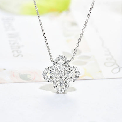 [Rosla]LOOP NECKLACE FULL MOTIF DIAMOND 16MM MULTIPLE COLORS