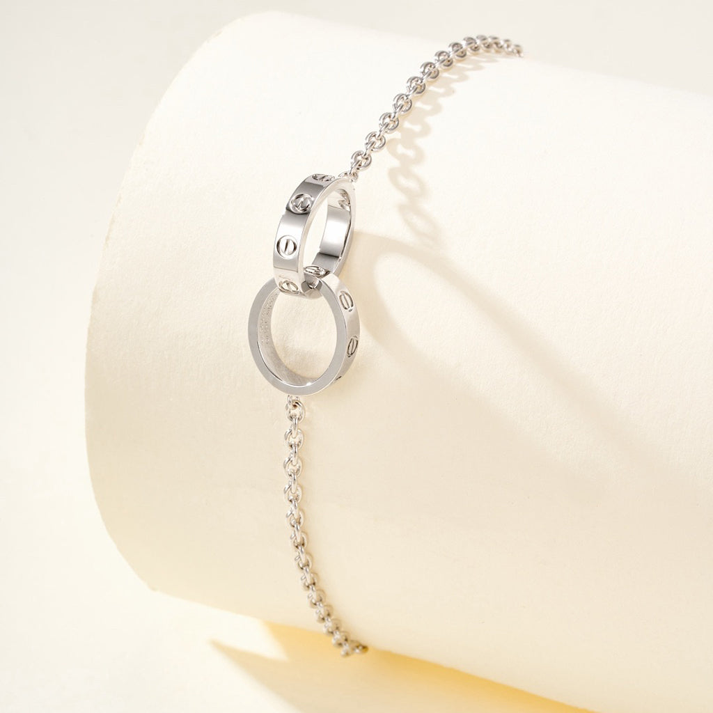 [Rosla]LOVE BRACELET DOUBLE RING