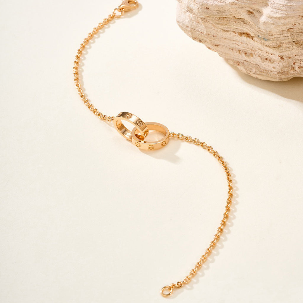 [Rosla]LOVE BRACELET DOUBLE RING