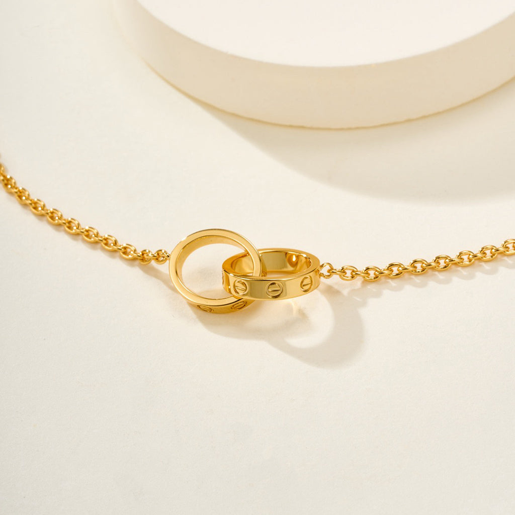 [Rosla]LOVE BRACELET DOUBLE RING