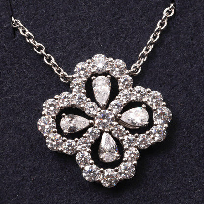 [Rosla]LOOP NECKLACE FULL MOTIF DIAMOND 16MM MULTIPLE COLORS