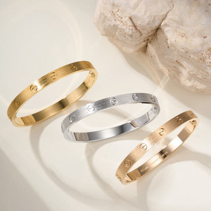 [Rosla]LOVE BRACELET 6.1MM BRUSHED