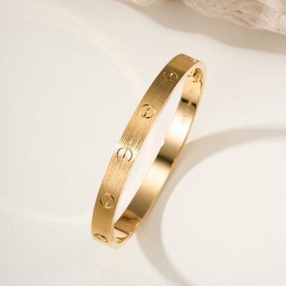 [Rosla]LOVE BRACELET 6.1MM BRUSHED