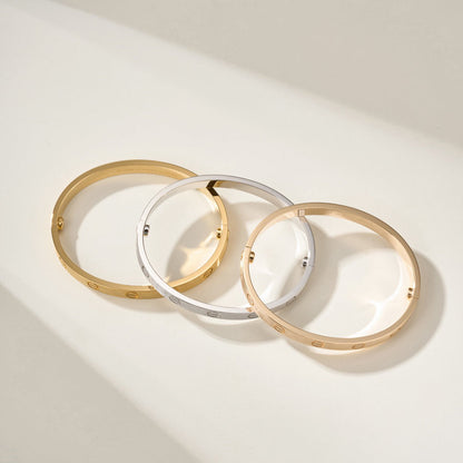 [Rosla]LOVE BRACELET 6.1MM BRUSHED