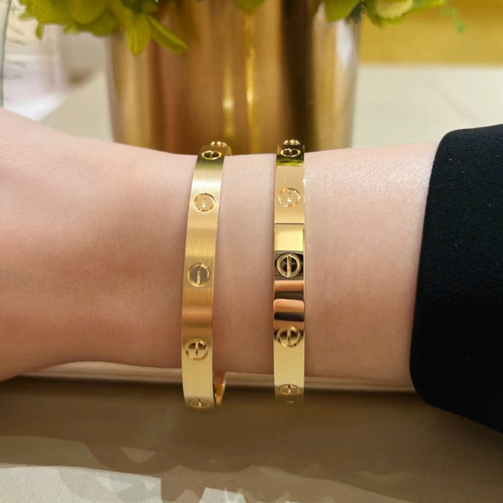 [Rosla]LOVE BRACELET 6.1MM BRUSHED