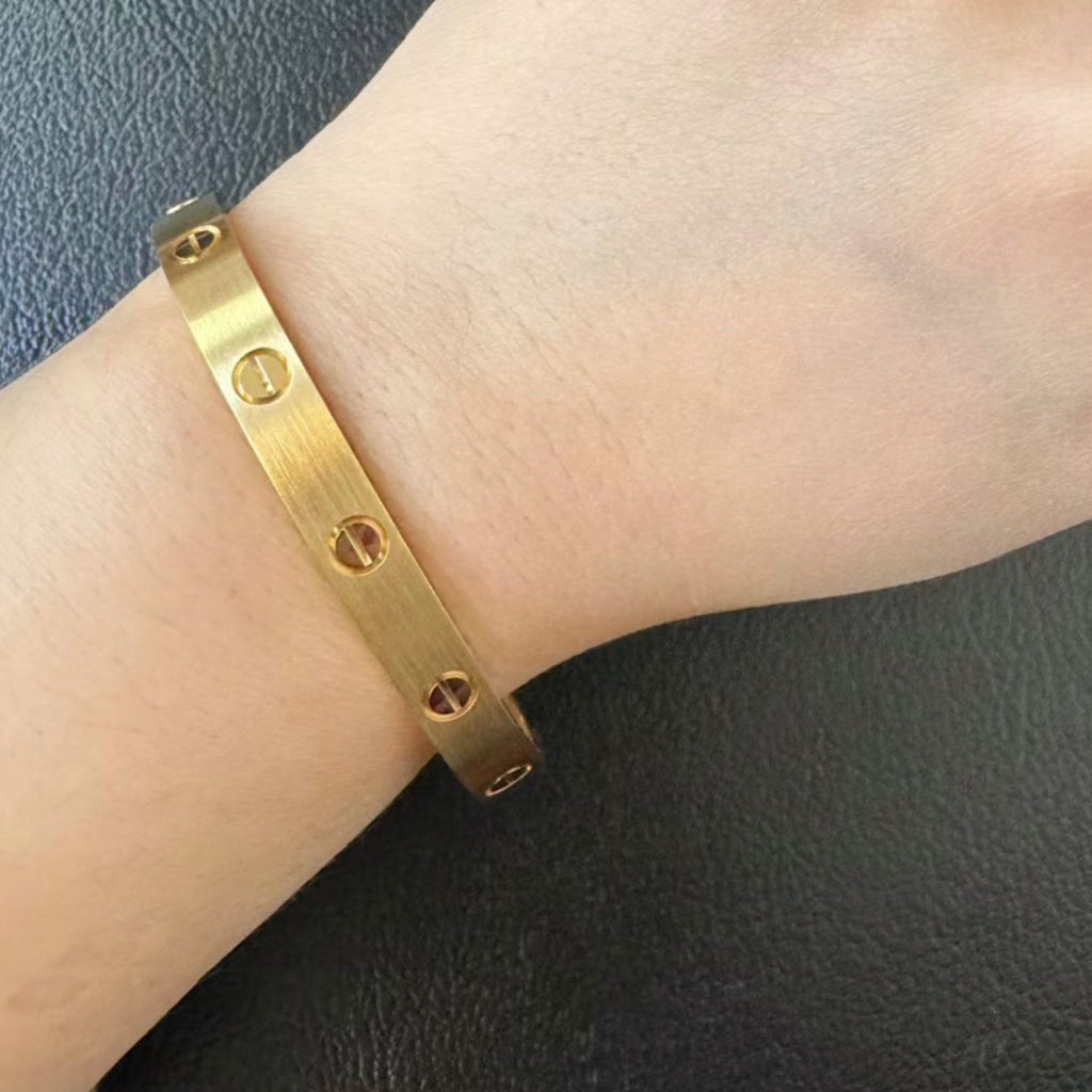 [Rosla]LOVE BRACELET 6.1MM BRUSHED