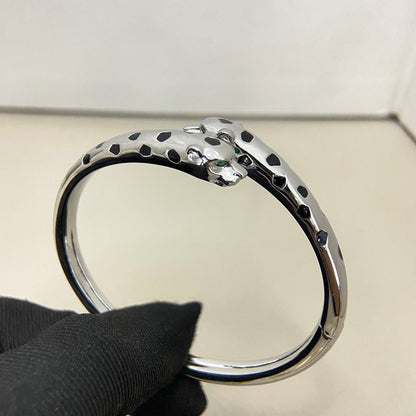 [Rosla]PANTHERE DOUBLE HEADED OPEN BRACELET