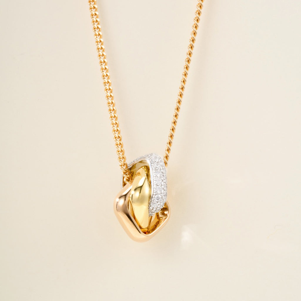 [Rosla]TRINITY CUSHION NECKLACE COLLECTION