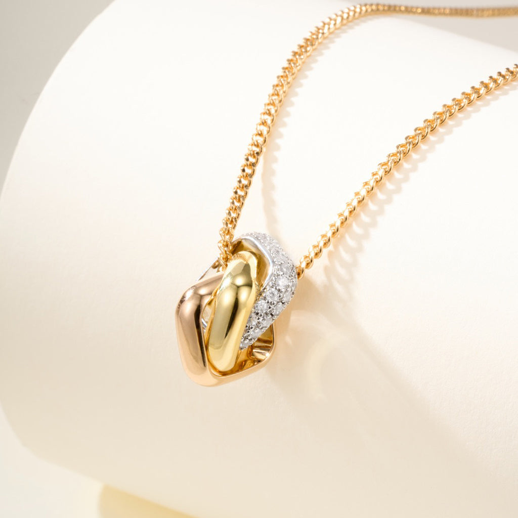 [Rosla]TRINITY CUSHION NECKLACE COLLECTION