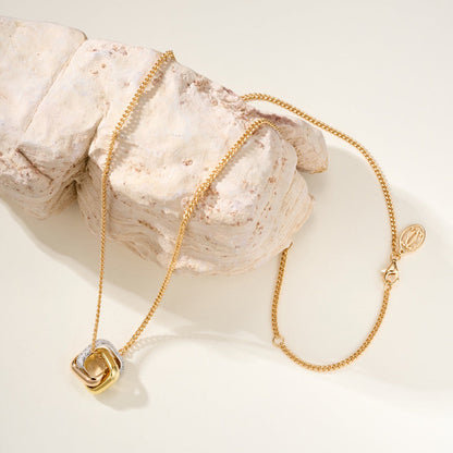 [Rosla]TRINITY CUSHION NECKLACE COLLECTION