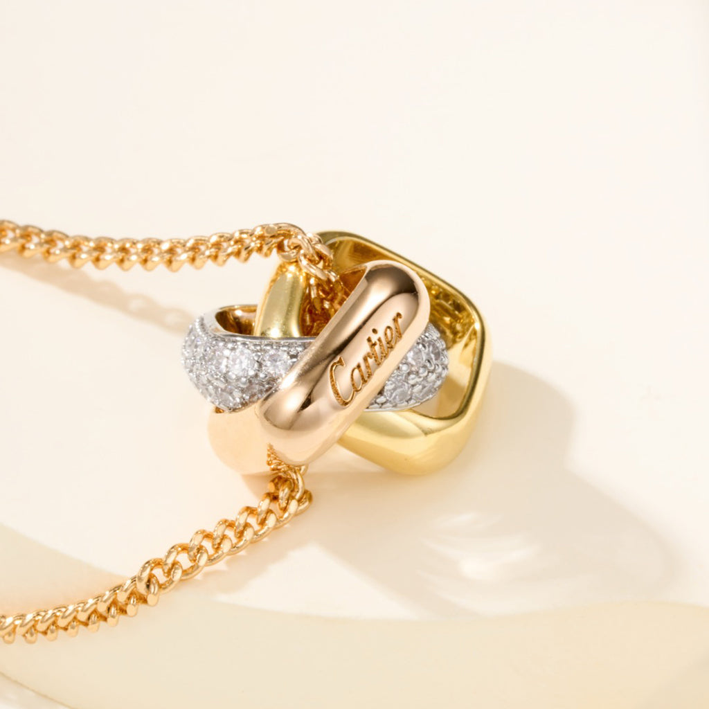 [Rosla]TRINITY CUSHION NECKLACE COLLECTION
