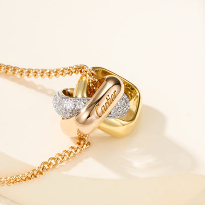 [Rosla]TRINITY CUSHION NECKLACE COLLECTION